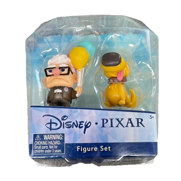 Disney 100 Disney Pixar UP Doug & Carl 2" Figure Set 2 Pack Brand New In Box - Picture 1 of 8